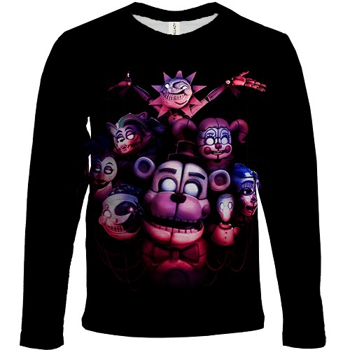 Детский 3D лонгслив Five Nights at Freddy