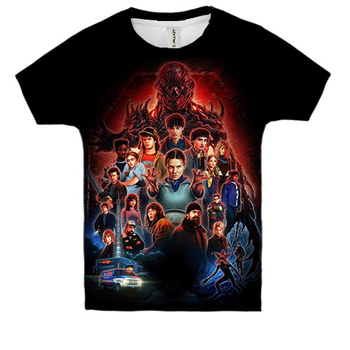 Дитяча 3D футболка Stranger Things Poster