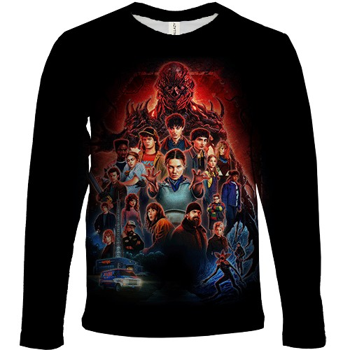 Дитячий 3D лонгслів Stranger Things Poster