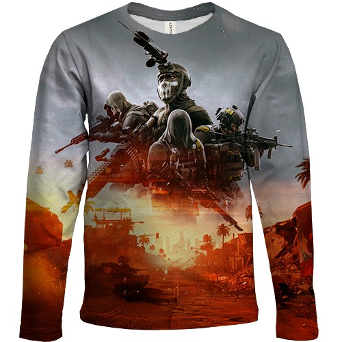 Детский 3D лонгслив Battlefield REDSEC