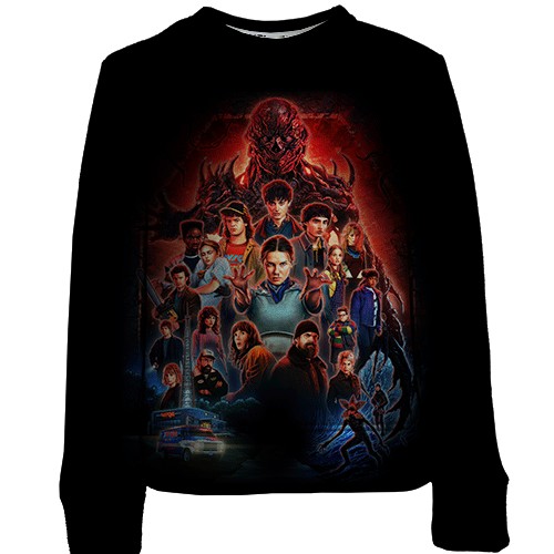 Дитячий 3D світшот Stranger Things Poster