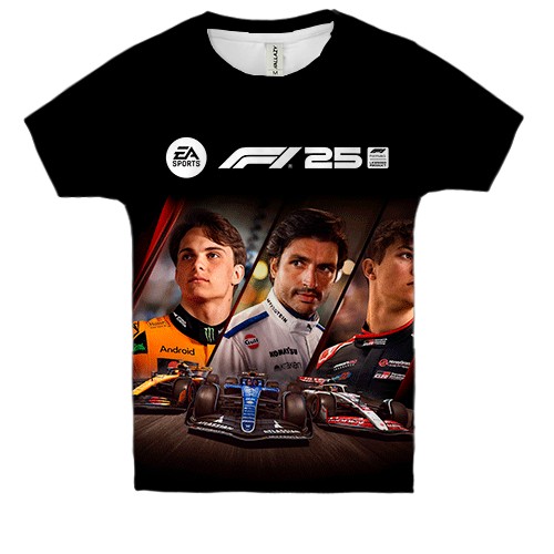 Детская 3D футболка F1 25 Cover Art