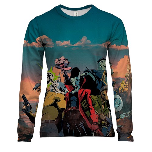 Женский 3D лонгслив Creature Commandos