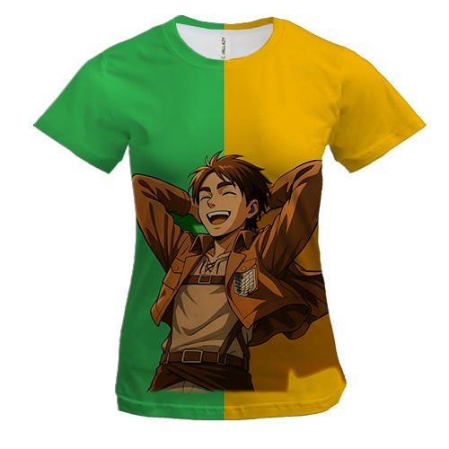 Жіноча 3D футболка Eren Yeager Laughing