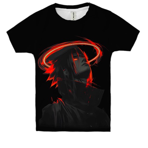 Детская 3D футболка Sasuke Uchiha dark