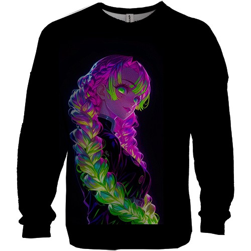 3D світшот Mitsuri Kanroji, neon