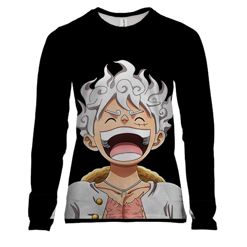 Женский 3D лонгслив Laughing Luffy