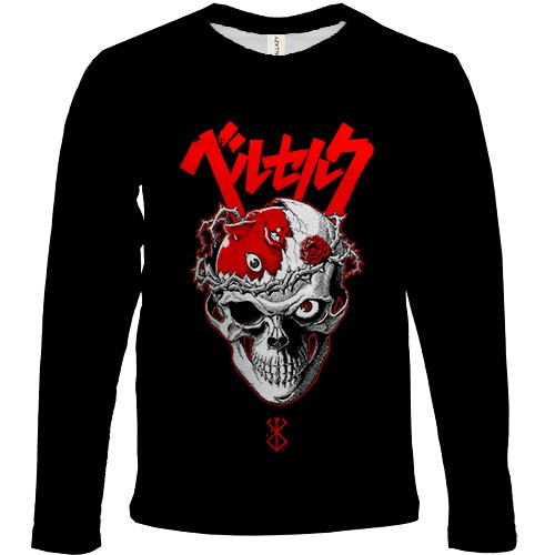 Детский 3D лонгслив Skull Knight Berserk