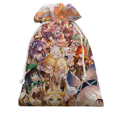 3D Подарочный мешочек Genshin Impact Characters