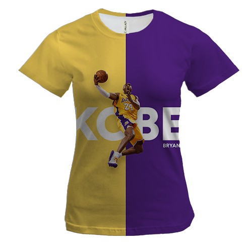 Женская 3D футболка Kobe Bryant Tribute