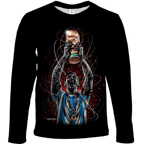 Детский 3D лонгслив Lionel Messi World Cup