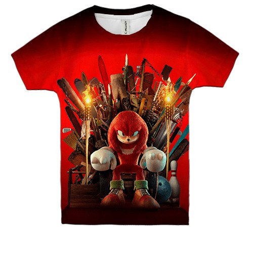 Детская 3D футболка Knuckles TV