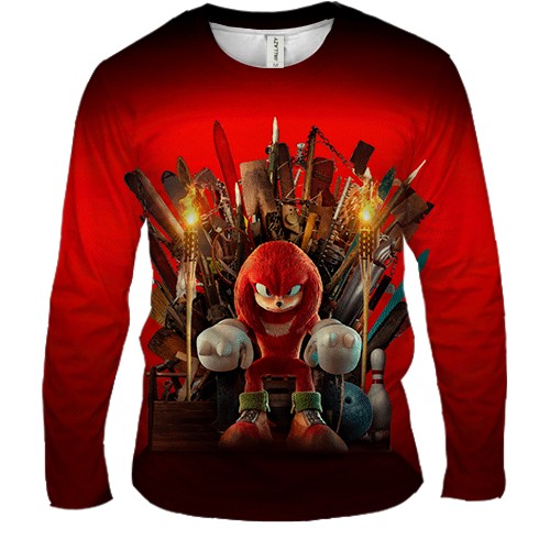 Мужской 3D лонгслив Knuckles TV