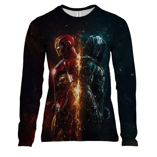 Женский 3D лонгслив Iron-Man x Doctor Doom