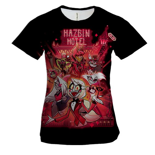 Женская 3D футболка Hazbin Hotel