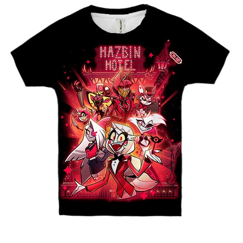 Детская 3D футболка Hazbin Hotel
