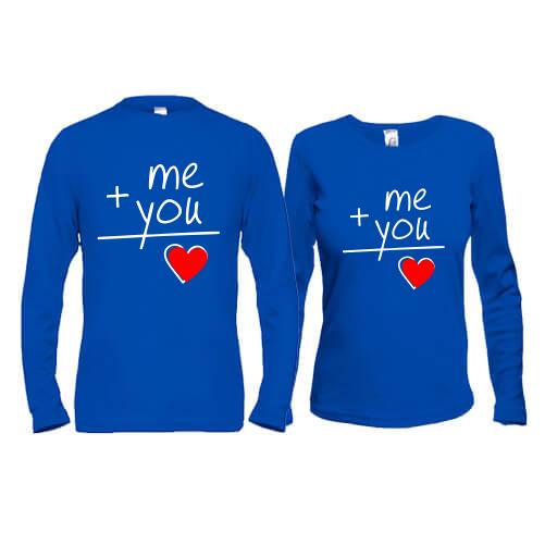 Парные лонгсливы Me + You