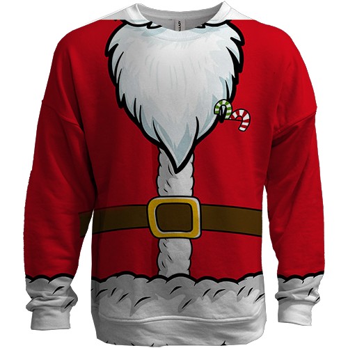 3D свитшот Костюм Санты