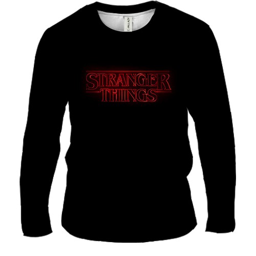 Мужской 3D лонгслив Stranger Things Logo