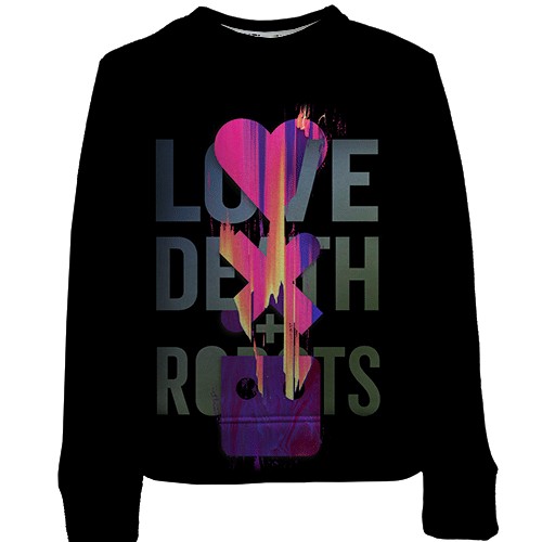 Дитячий 3D світшот Love,Death,Robots