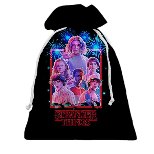 3D Подарунковий мішечок Stranger Things 80-ті
