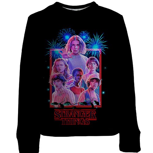 Детский 3D свитшот Stranger Things 80-е