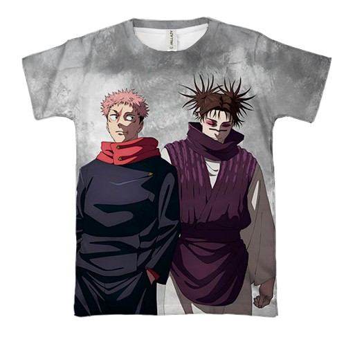 3D футболка Магическая битва - Юджи и Чосо