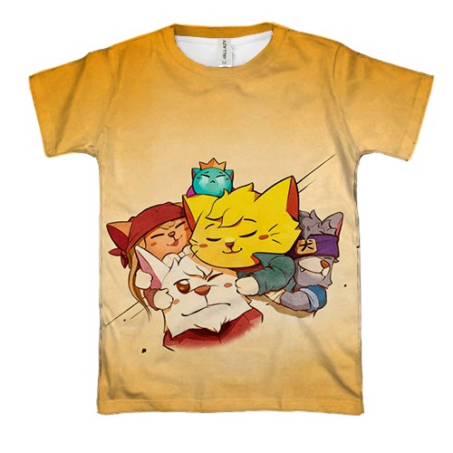 3D футболка Cat Quest heroes