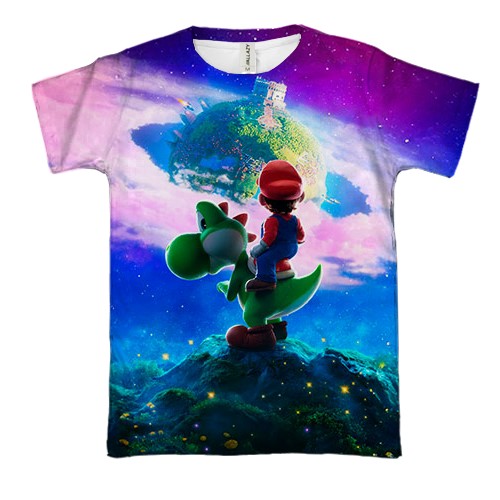 3D футболка Yoshi and Mario