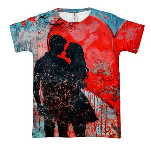 3D футболка Love couple, Romantic