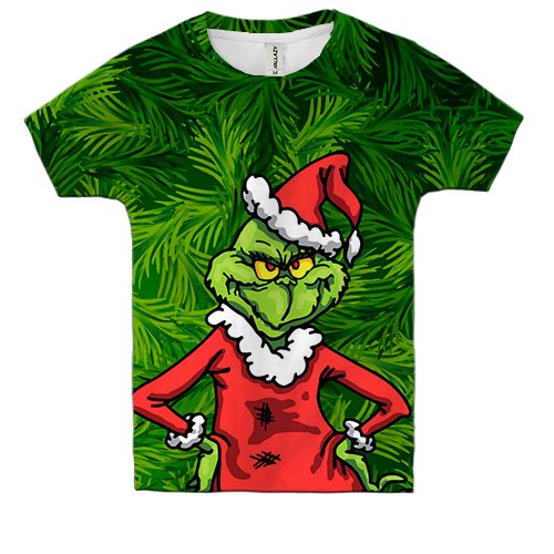 Детская 3D футболка Grinch