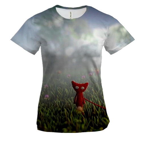 Женская 3D футболка Unravel Two - Red