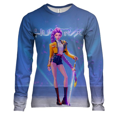 Женский 3D лонгслив Rumi (Huntrix) - KPop Demon Hunters