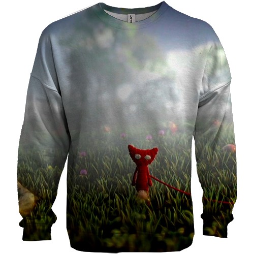 3D свитшот Unravel Two - Red