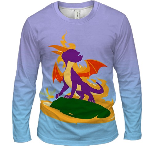 Мужской 3D лонгслив Spyro the Dragon