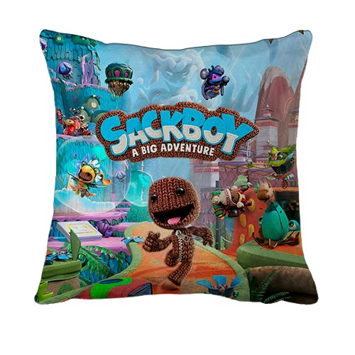 3D подушка Sackboy: A Big Adventure, logo