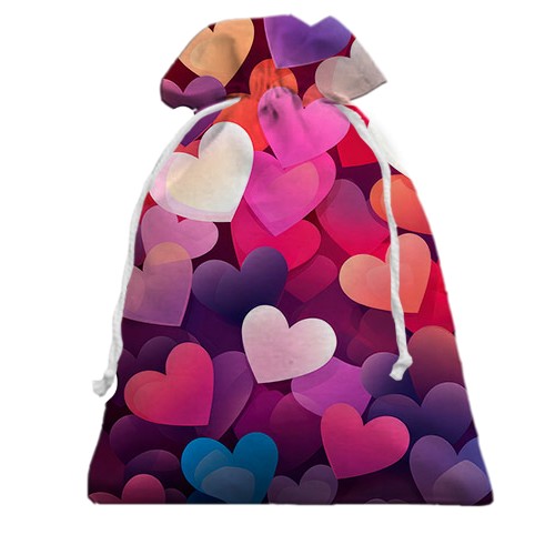 3D Подарунковий мішечок Colorful Love hearts
