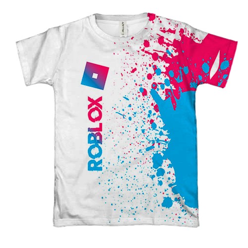 3D футболка Roblox яркие краски