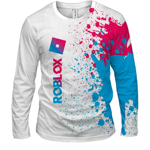 Мужской 3D лонгслив Roblox яркие краски