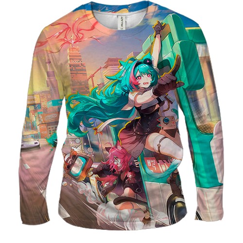 Мужской 3D лонгслив NTE: Neverness to Everness