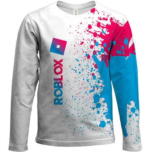 Дитячий 3D лонгслів Roblox яскраві фарби