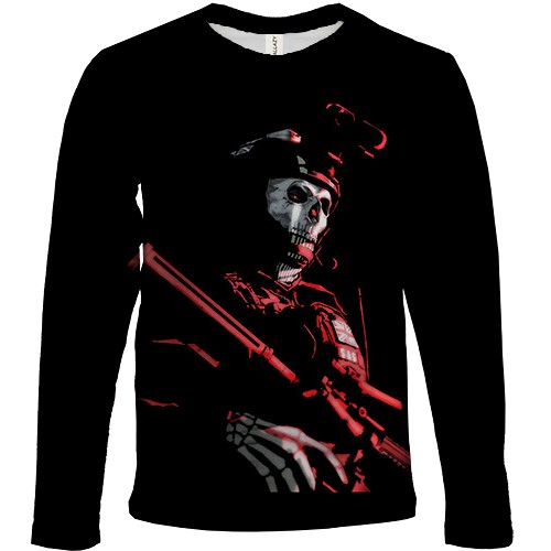 Дитячий 3D лонгслів Ghost - Call of Duty