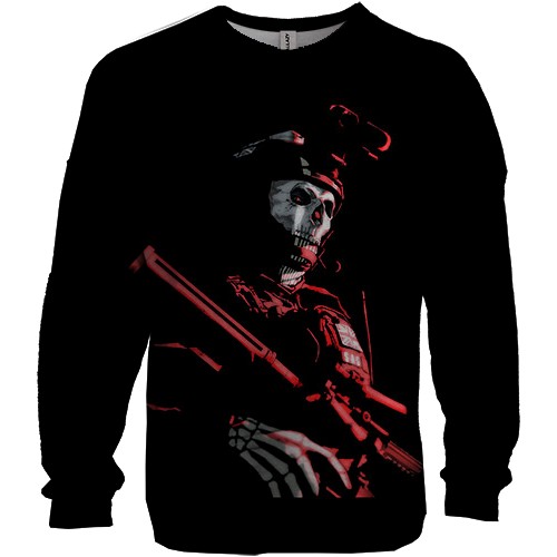 3D свитшот Ghost - Call of Duty