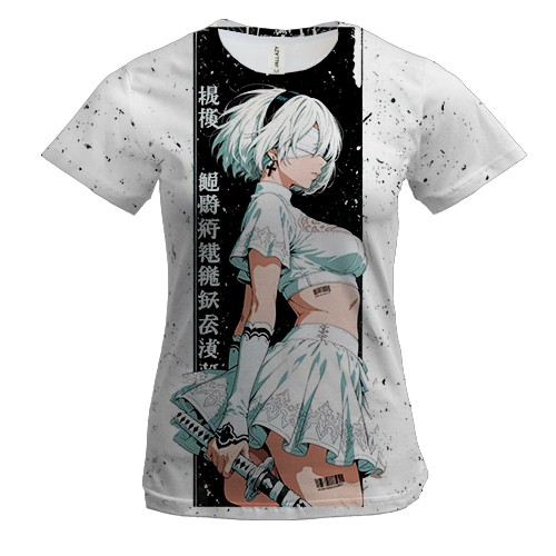 Женская 3D футболка YoRHa No.2 Type B