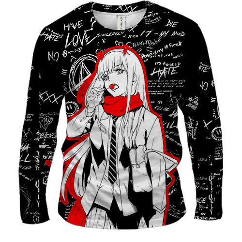 Чоловічий 3D лонгслів 02 - Милий у Франксі