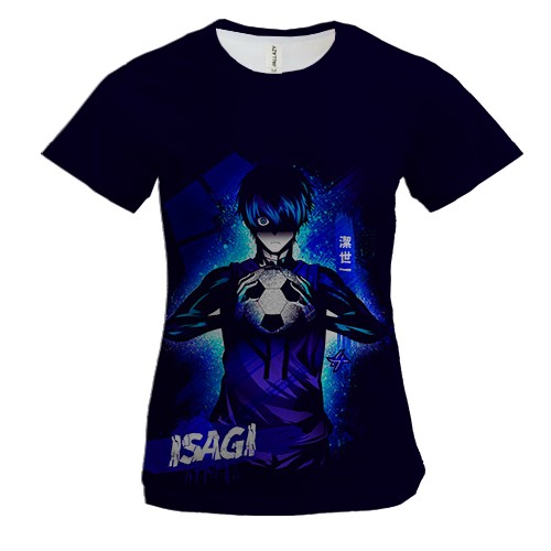 Жіноча 3D футболка Isagi - Blue Lock