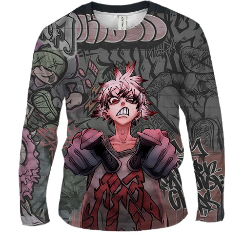 Чоловічий 3D лонгслів Gachiakuta graffiti