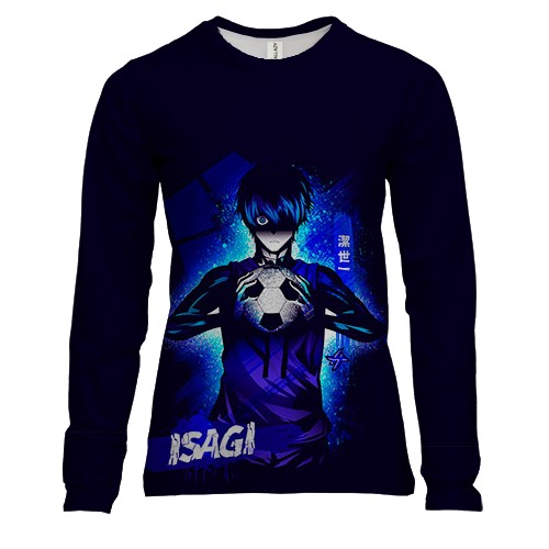 Женский 3D лонгслив Isagi - Blue Lock