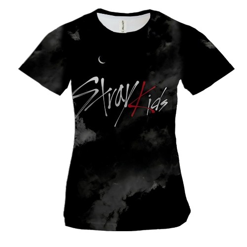 Жіноча 3D футболка Stray Kids (нічне небо)