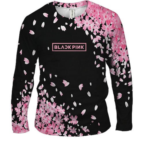 Чоловічий 3D лонгслів Blackpink Flowers